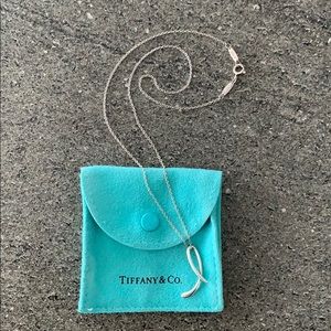 Tiffany Elsa Peretti “L” Necklace